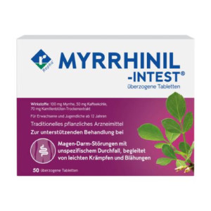 Produktbild von MYRRHINIL INTEST &uuml;berzogene Tabletten
