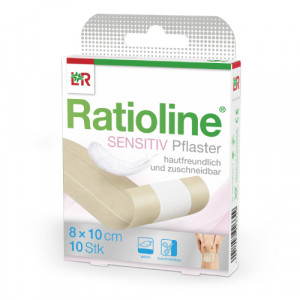 Produktbild von RATIOLINE sensitive Wundschnellverband 8 cmx1 m