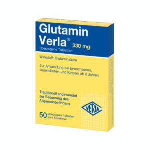 GLUTAMIN VERLA &uuml;berzogene Tabletten