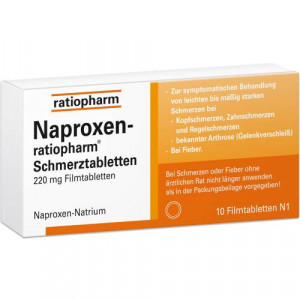 Produktbild von NAPROXEN-ratiopharm Schmerztabl. Filmtabletten