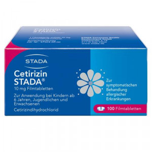 Produktbild von CETIRIZIN STADA 10 mg Filmtabletten
