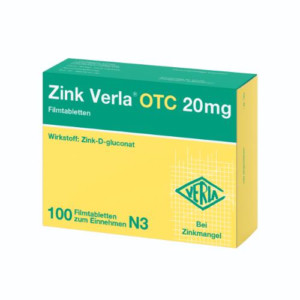 Produktbild von ZINK VERLA OTC 20 mg Filmtabletten