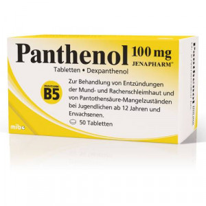 Produktbild von PANTHENOL 100 mg Jenapharm Tabletten