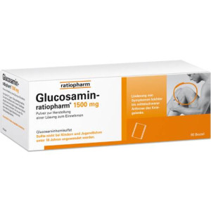 Produktbild von GLUCOSAMIN-RATIOPHARM 1500 mg Plv.z.H.e.L.z.Einn.