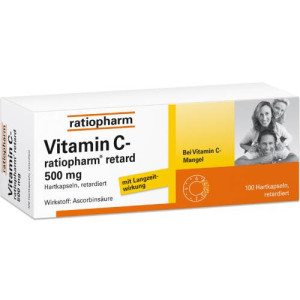 Produktbild von VITAMIN C-RATIOPHARM retard 500 mg Kapseln