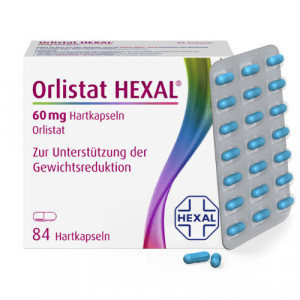 Produktbild von ORLISTAT HEXAL 60 mg Hartkapseln