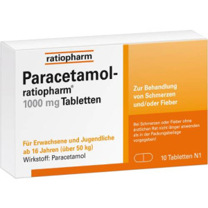 Produktbild von PARACETAMOL-ratiopharm 1.000 mg Tabletten