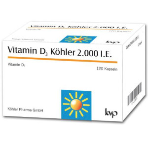 Produktbild von VITAMIN D3 K&Ouml;HLER 2.000 I.E. Kapseln