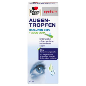 Produktbild von DOPPELHERZ Augen-Tropfen Hyaluron 0,3% system