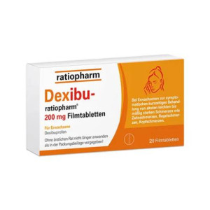 Produktbild von DEXIBU-ratiopharm 200 mg Filmtabletten